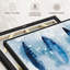 «Blue Grunge Feathers», reproduction sur toile-101455694