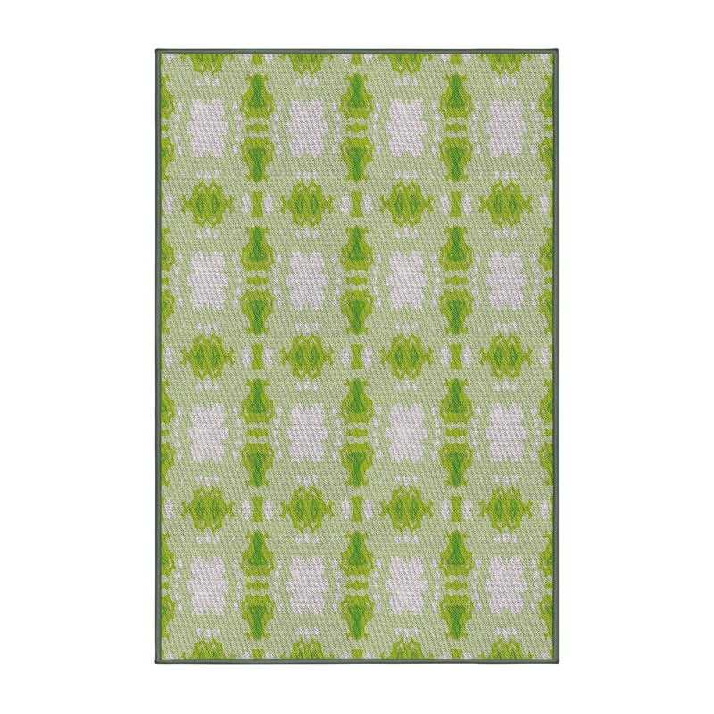 Tapis de zone verte à motif, Rectangle 8 pi x 10 pi