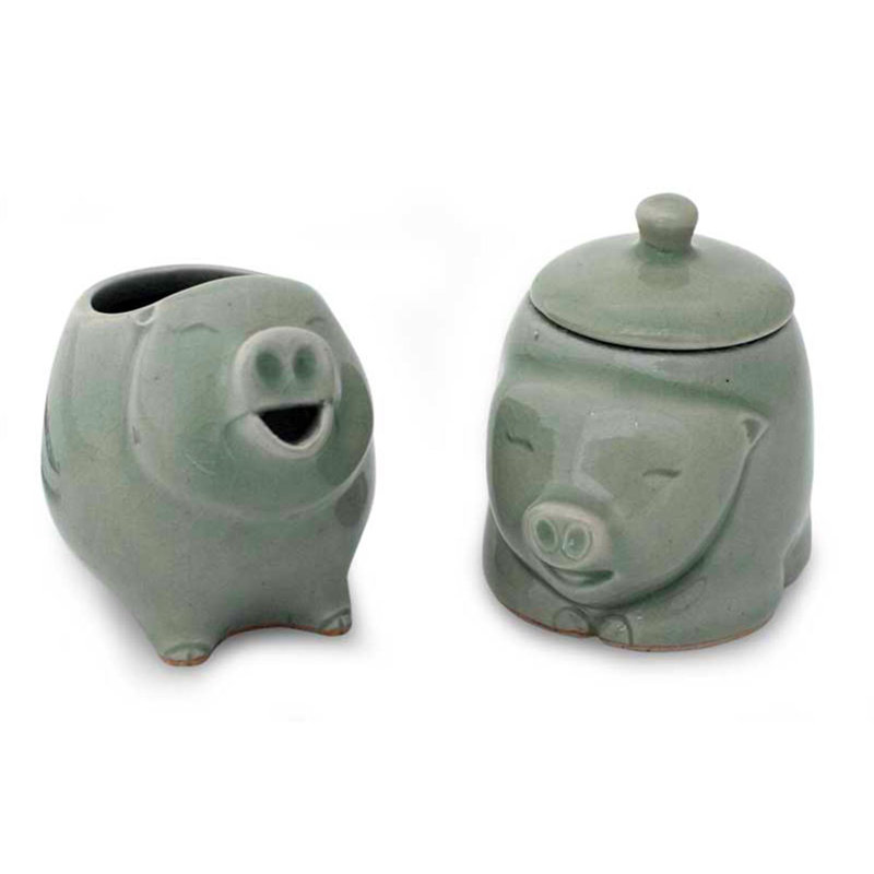 Rami Hand Painted Ceramic Sugar Bowl Sugar Bowl Creamer Bowl with Lid