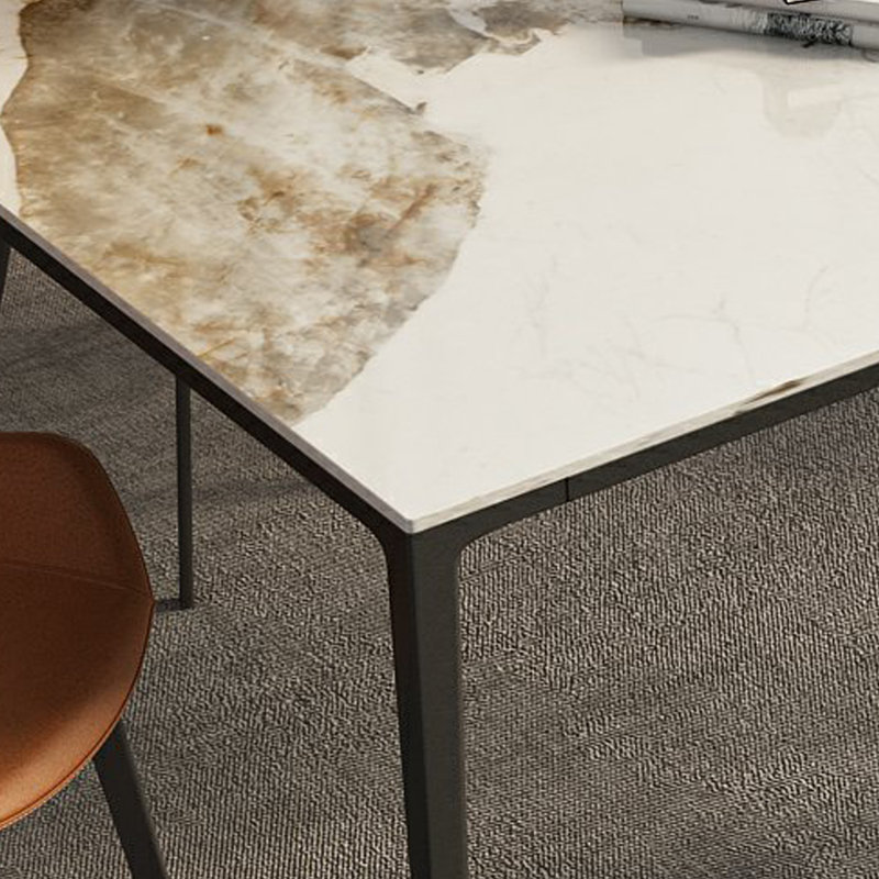 Table de salle à manger simple et élégante, H 29,53 po x L 55,12 po x l 31,5 po
