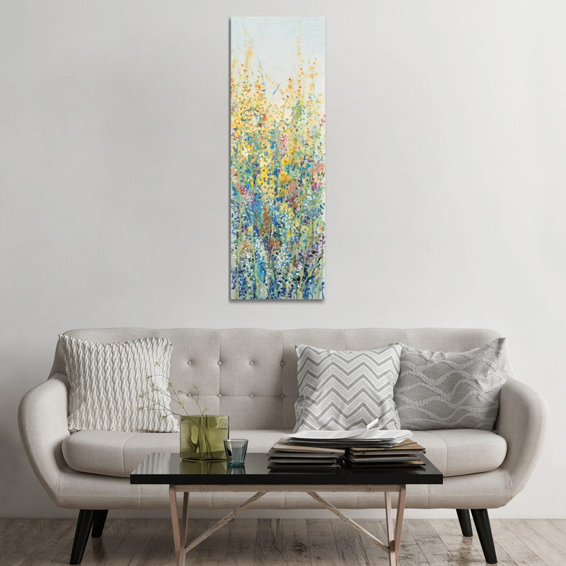 Wildflower Panel III by Timothy O' Toole - Wrapped Canvas Panoramic Painting, 152.4 cm H x 50.8 cm W x 1.91 cm D