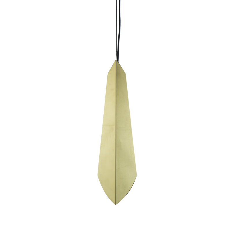 Oakland 1 - Light Single Pendant, 27.5" H x 8.5" W x 9.5" D, Polished Brass