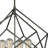 Rad 4-Light 23.5 in. Wide Warm Pewter Mid-Century Modern Geometric Cage Pendant, LED Compatible, Adjustable Height Hanging Ceiling Fixture for Dining Table, Kitchen, Entryway, Bedroom, Island, Foyer-262671546-262671541