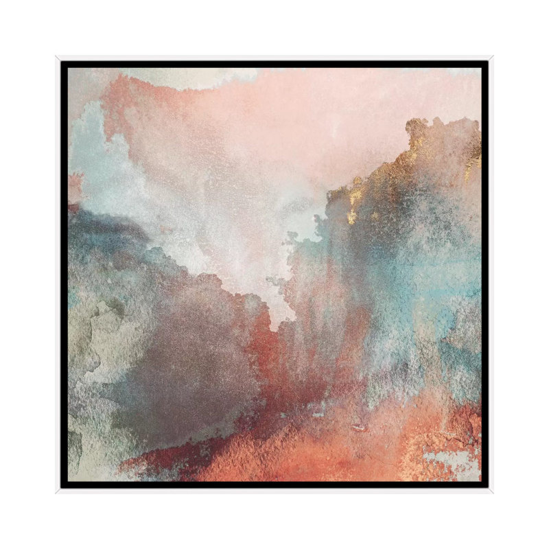 Reproduction d’art, "Paper clouds" par Elisabeth Fredriksson, Toile blanche encadrée, H 37 po x l 37 po x P 1,5 po