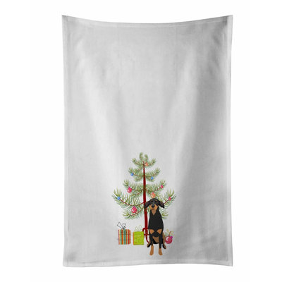Doberman Kitchen Towel Set - 2 Pack Decorative Hand Towels for Kitchen, Bathroom, Yoga, Tea, Face, Hair