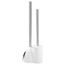 Clorox Hideaway Toilet Plunger with Caddy, White, 19.5in 