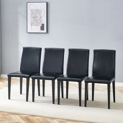 Ensemble de 4 chaises de salle à manger en polyuréthane