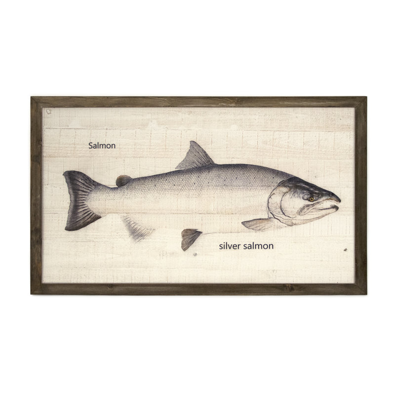 Silver Salmon Print, 23.5" H x 39.5" W x 1.5" D