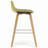 Randolph Upholstered Bentwood Mid-Century Modern Bar & Counter Stool with Chrome Footrest-968411485