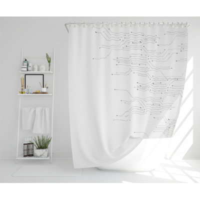 Dilshan Polyester Shower Curtain Set