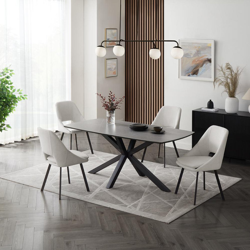 Deanie 4 - Person Dining Set, Ivory