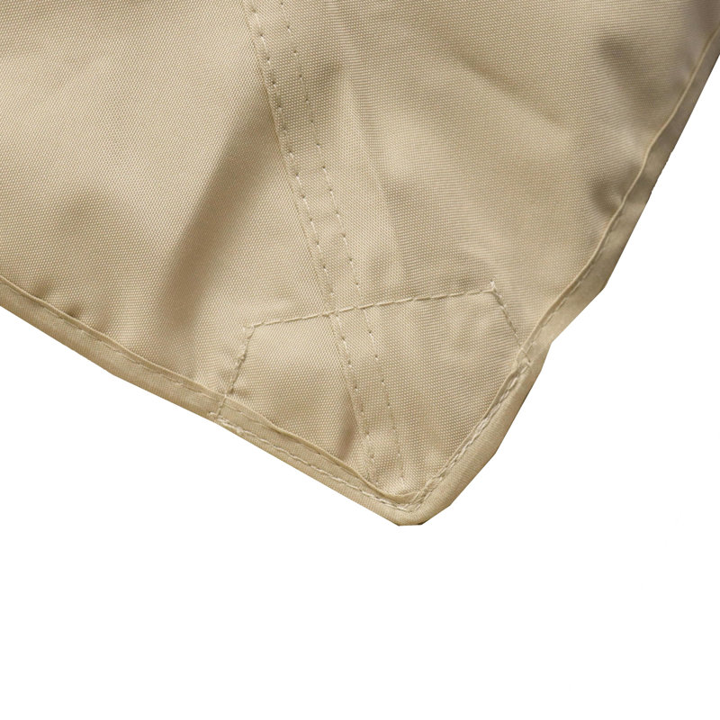 Toile de rechange pour gazebo 10x12, brun, en tissu imperméable et résistant à la décoloration, avec aération et trou de drainage.