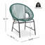 Ensemble de 2 chaises d'extérieur NUSA