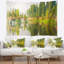 Tapisserie panorama en polyester river et forest avec accessoires suspendus inclus-28489841