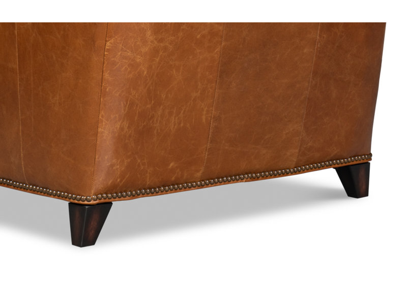 Vandike Club Chair, Light Brown