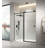 60" W X 76" H Sliding Frameless Shower Door In Matte With Clear Glass