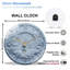 Horloge murale en verre 12 po
