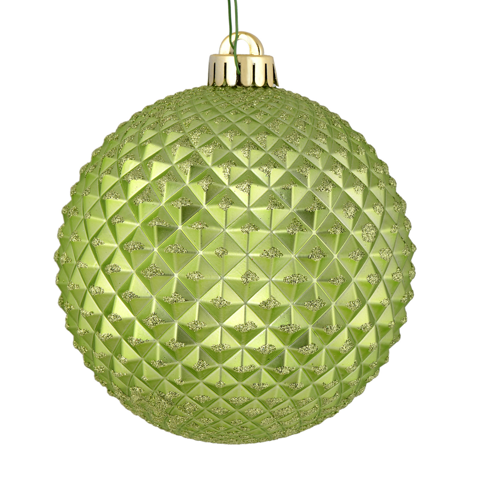 Durian Glitter Ball Ornament, Celadon