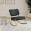 Petite chaise berçante rembourrée-1452003481