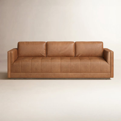 Calabrese 90'' Genuine Leather Sofa