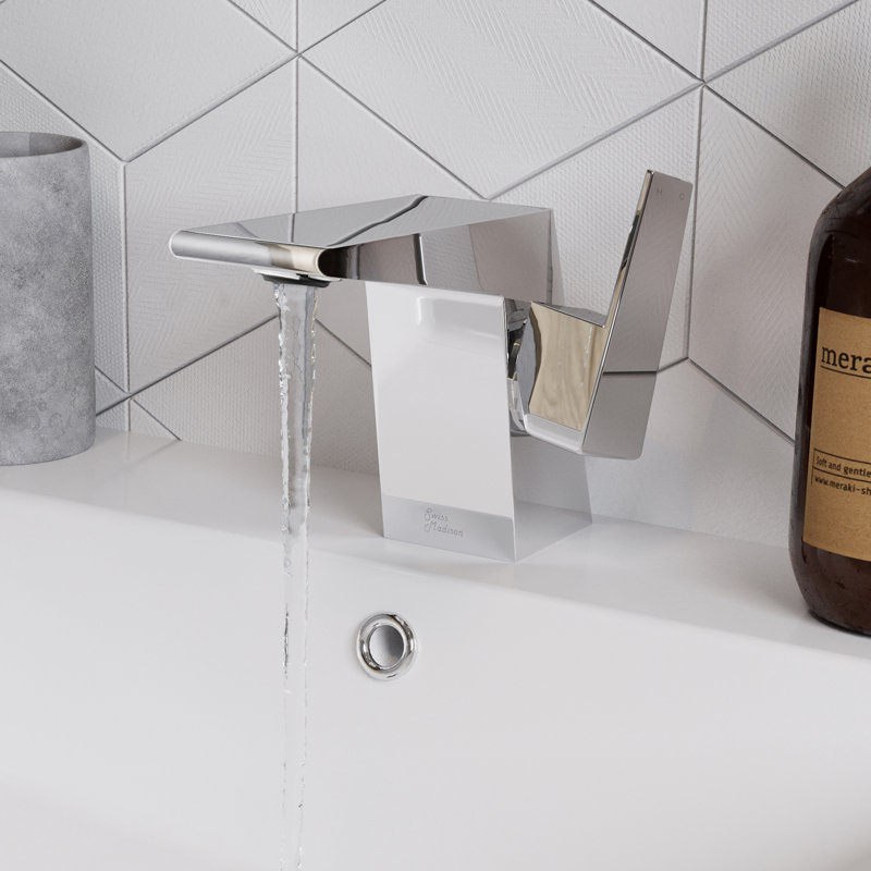 Carre Single Hole, Single-Handle, Bathroom Faucet, Chrome