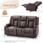 Causeuse inclinable avec console et haut-parleurs Bluetooth, canapé inclinable manuel Rv-811997980