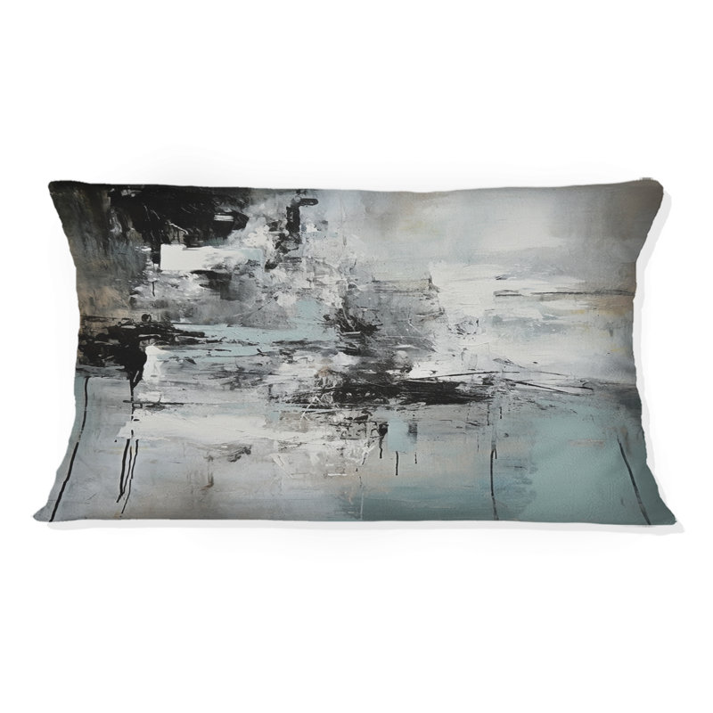 Coussin Serene Subtility In Abstract Light Blue I