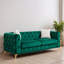 Canapé Chesterfield de style moderne l 82,51 po à 3 places et accoudoirs carrés-1032653105