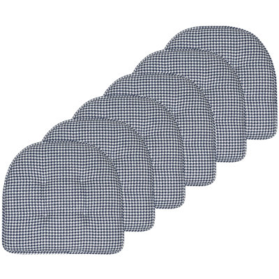 Coussins de chaise en mousse à mémoire de forme U 17 pi x 16 po Houndstooth Stitch