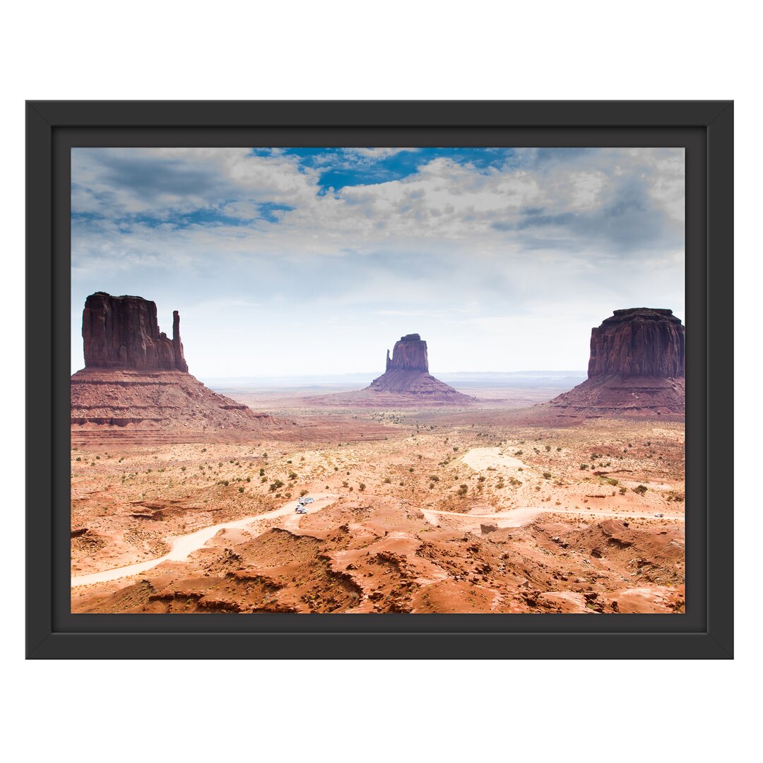 Schönes Monument Valley Gerahmter Kunstdruck