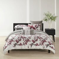 Natori Cherry Blossom Modern & Contemporary Floral Comforter Set ...