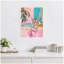 «Kask Tiger Bathaign Vibrant Dopamine Decor» par Honey Island Studio, impression sur toile encadrée