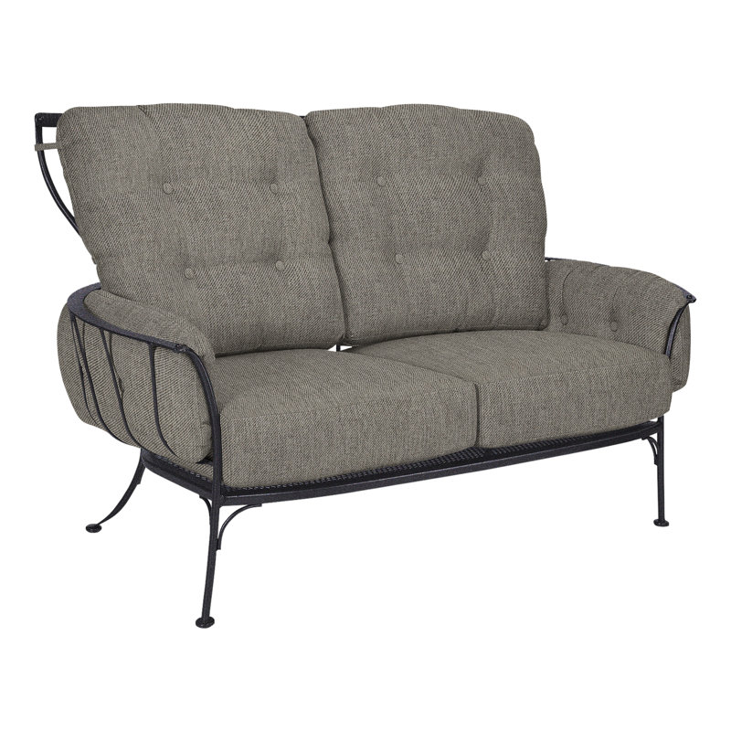 Monterra Outdoor 2 - Seat Loveseat, Graphite, Cast Lagoon
