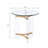 Modern Gold-Finished End Table with Durable Construction and Versatile Design
