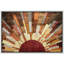 «Western Wood Effect Landscape Brown Sun Rays», impression rustique sur toile encadrée-119598451-93389054-93389053