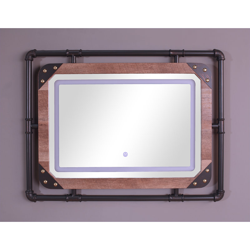 Miroir de salle de bain Fearn, Brun