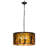 3 - Light Textured Black Drum Pendant