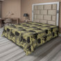 Jaune foncé, gris anthracite / floral