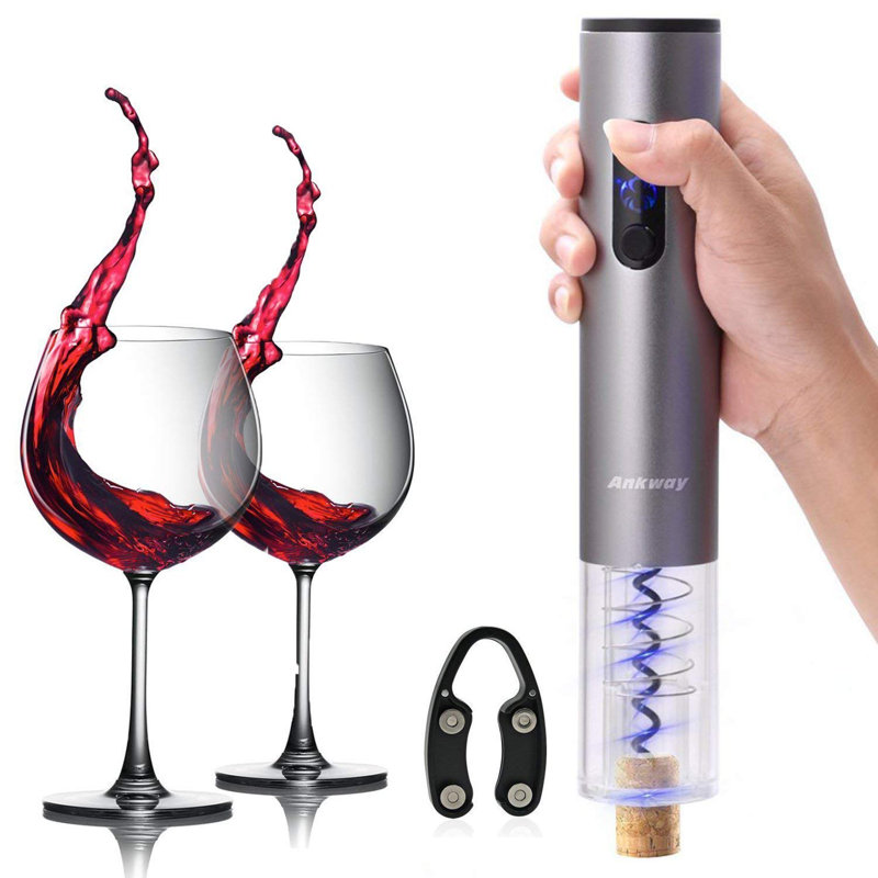 Ouvre-bouteille électrique à piles, Argent