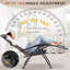 Ensemble de 2 chaises longues Zero Gravity, chaises de patio inclinables et pliantes avec porte-gobelet et appui-tête-249977768