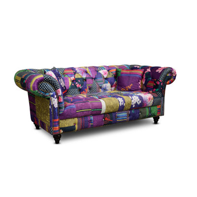 Camaury Velvet Patchwork Sofa