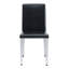 Ensemble de 4 chaises à dossier en polyuréthane avec pieds en métal - un match parfait pour les styles de maison minimalistes et modernes.-108797189
