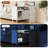 Cloud Wave Extendable Sofa Bar Table Cabinet