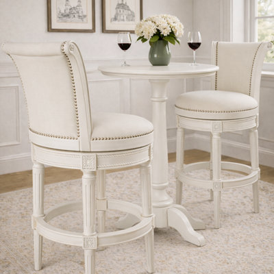 Tabouret avec revêtement en tissu Maven Lane