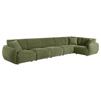 Logan Green 6-piece Modular Sectional Sofa