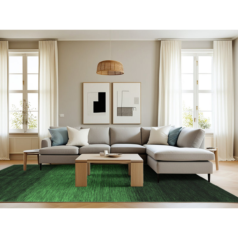 Washable Abstract Indoor Rug, Rectangle 8' x 10'