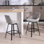 Absalom 65cm H Swivel Linen Counter Stool-1438435676