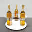 Annaelle 12.5X12.5X5" Countertop Clear Acrylic Rotating Syrup Bottle Organizer Wine Rack, Fit 3.2" Diameter Bottles, Easy Assembly Video In Description