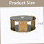 Table basse circulaire en acier inoxydable