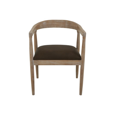 Fauteuil en teck rembourré, fauteuil en bois